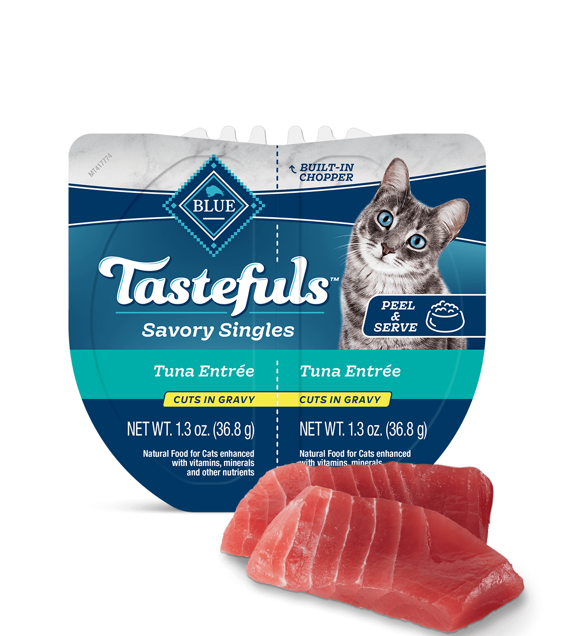 blue tastefuls savory singles tuna cuts in gravy cat wet food