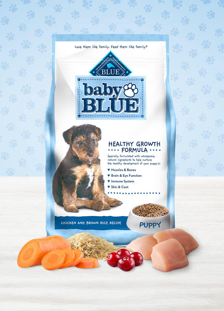 Baby BLUE Chicken Brown Rice Puppy Food Blue Buffalo