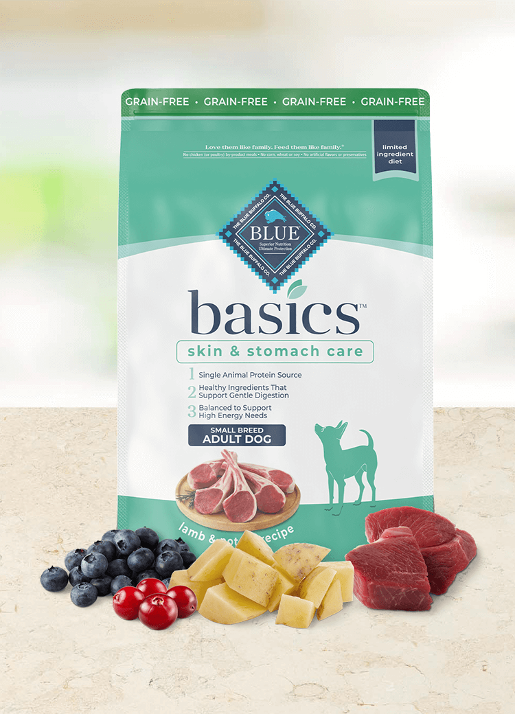 BLUE Basics Dry Dog Food Small Breed Grain Free Lamb Potato