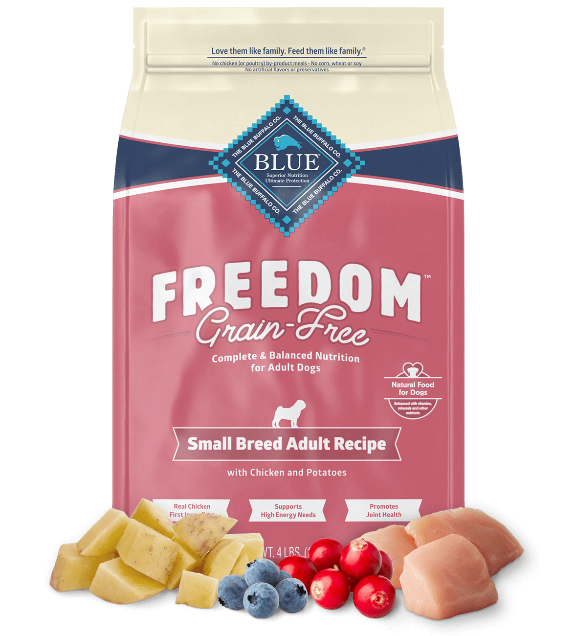 BLUE Freedom Dry Dog Food Grain Free Chicken Recipe Blue Buffalo