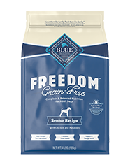 BLUE Freedom Grain Free Senior Dog Foods Blue Buffalo