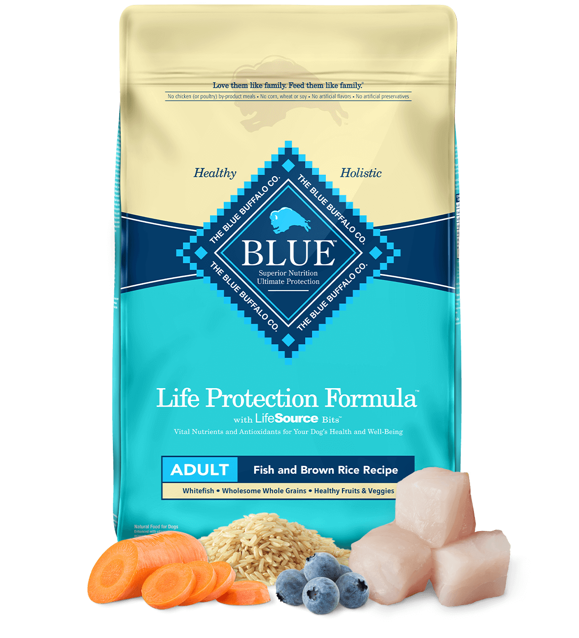 life protection formula adult fish & brown rice recipe dog dry food