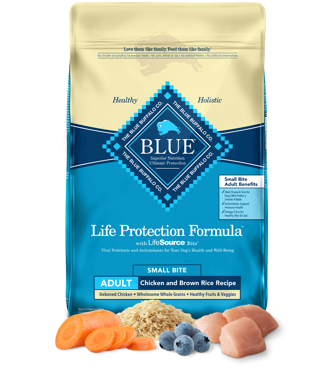 Blue small 2025 breed dog food