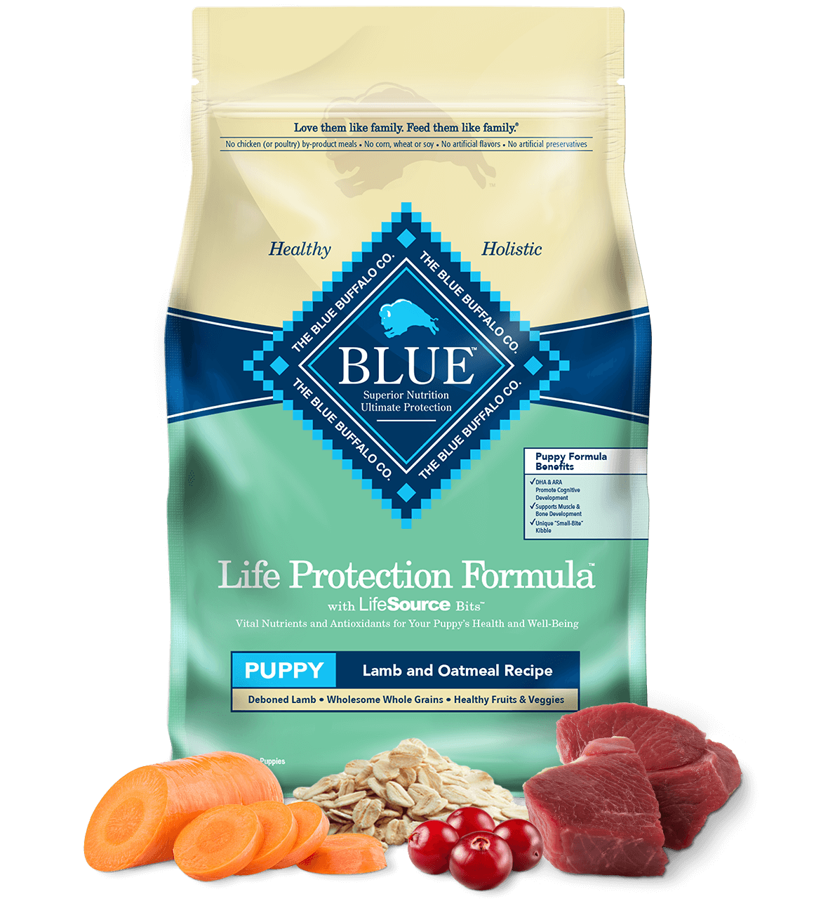 life protection formula puppy lamb & oatmeal recipe dog dry food