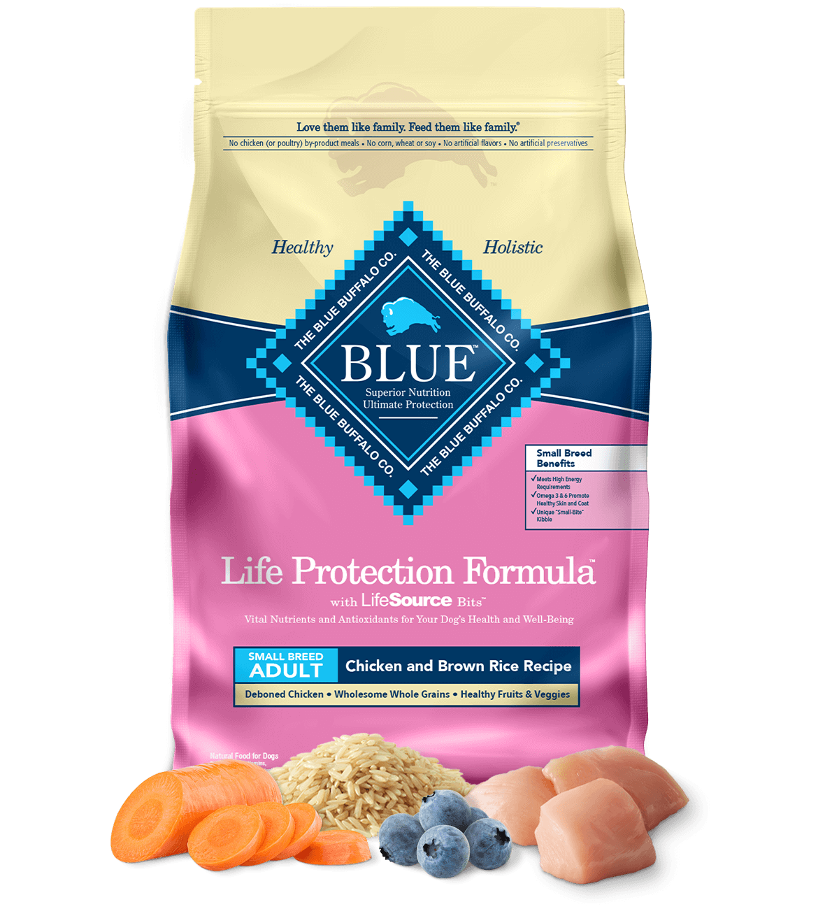 life protection formula adult small breed chicken & brown rice recipe dog dry food