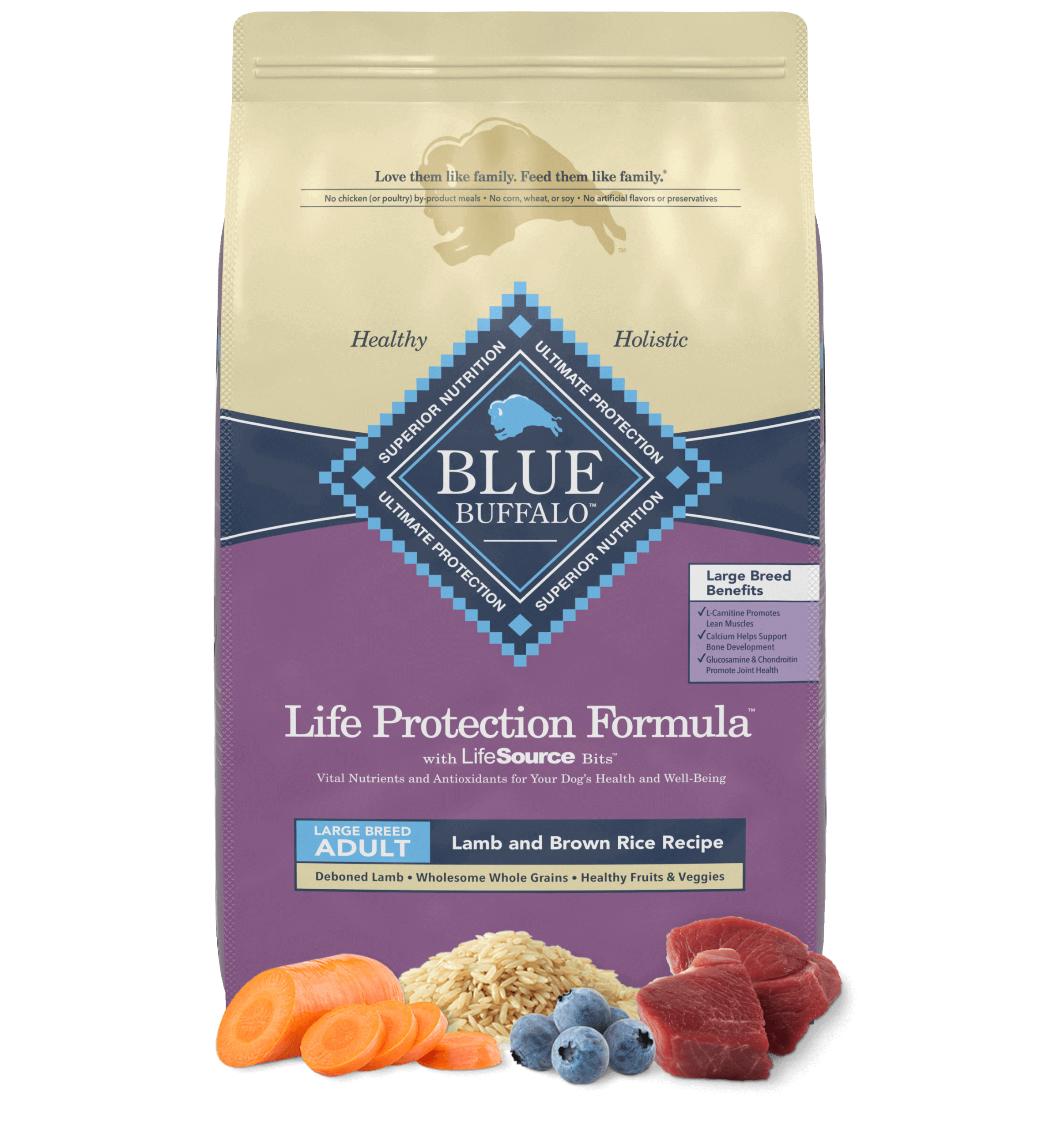 Life Protection Formula Large Breed Adult Dry Dog Food Lamb Brown Rice