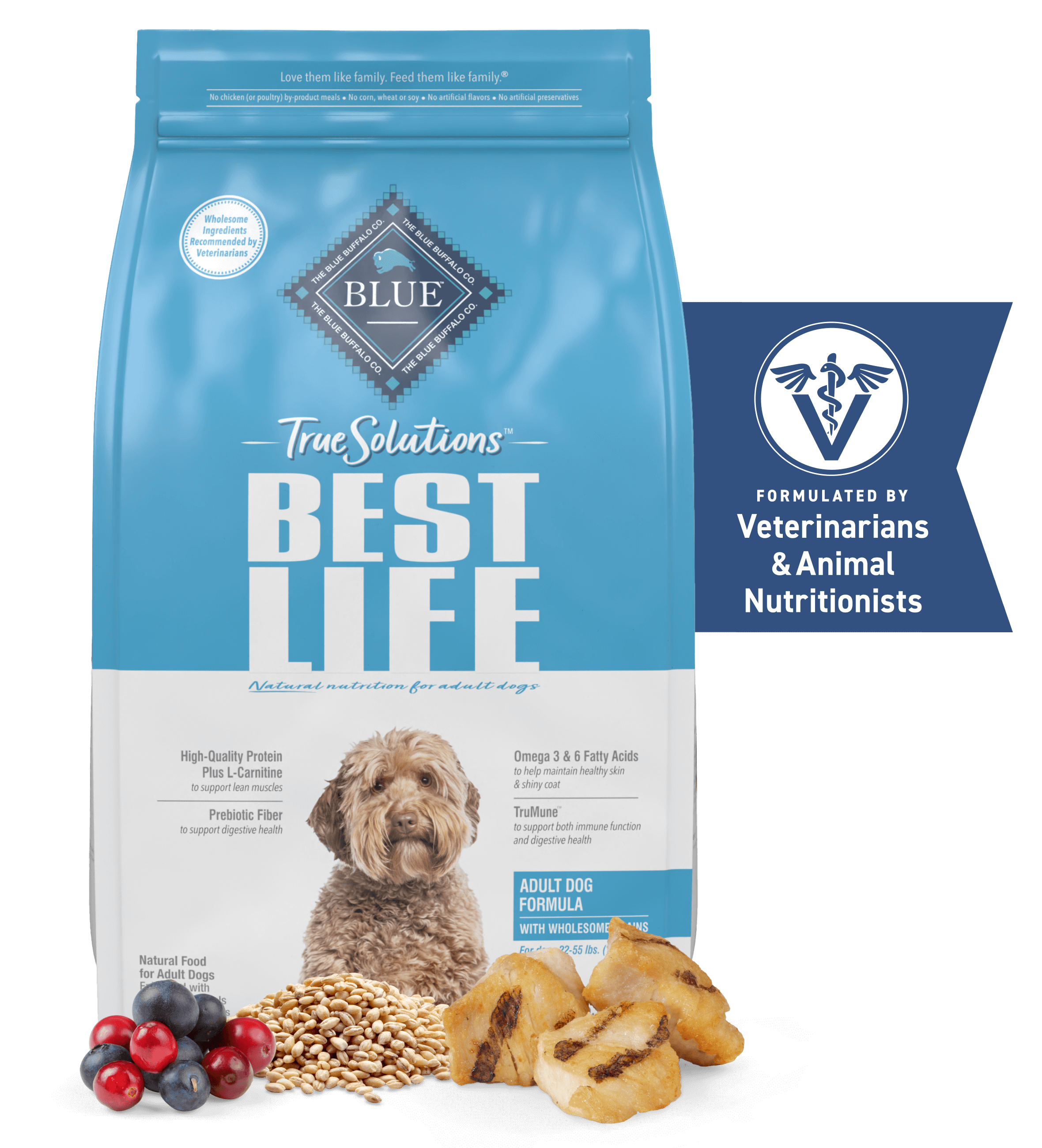 Bag of BLUE True Solutions™ Best Life dog food