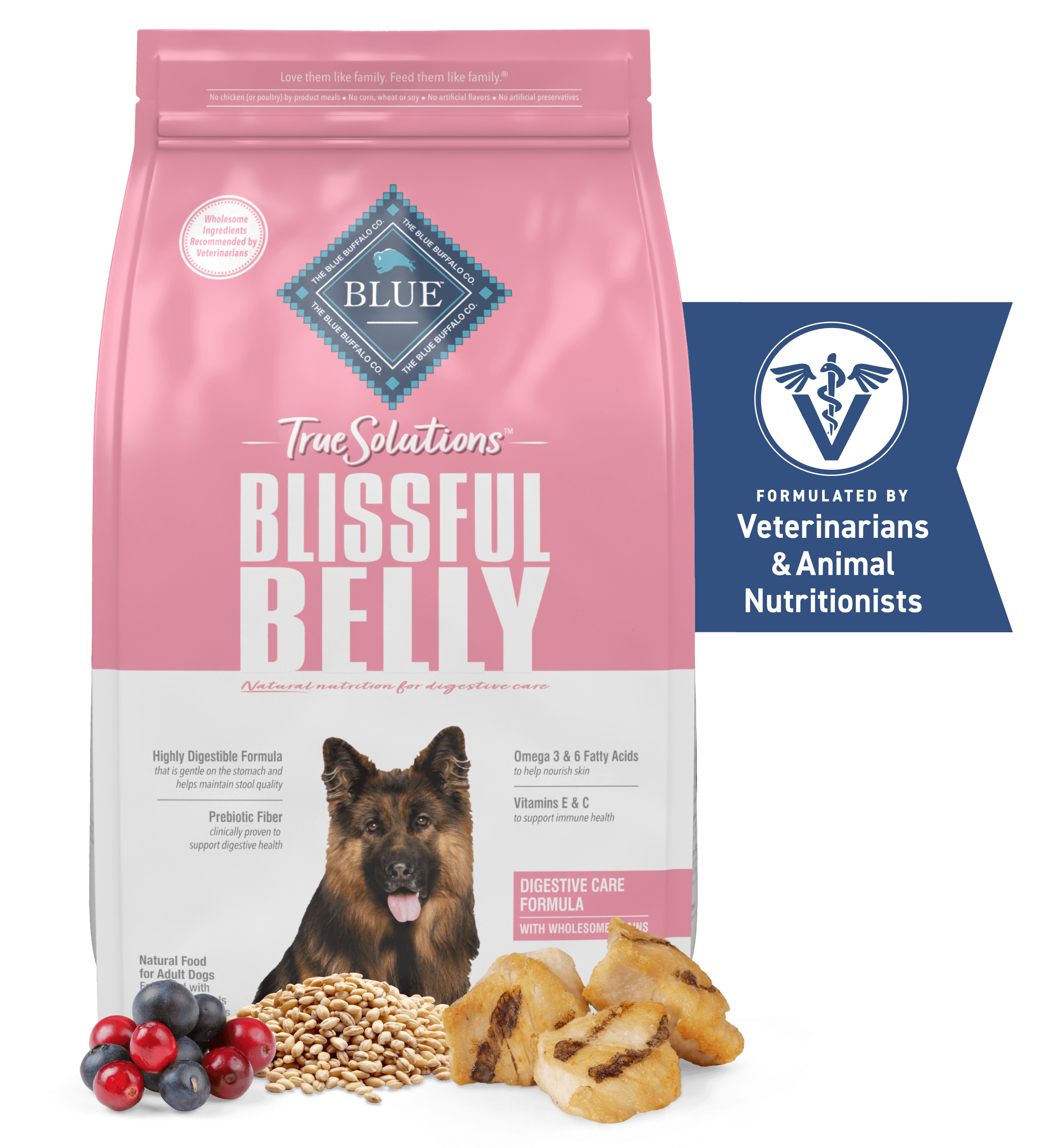 BLUE True Solutions Best Life Adult Dry Dog Food Digestive Care