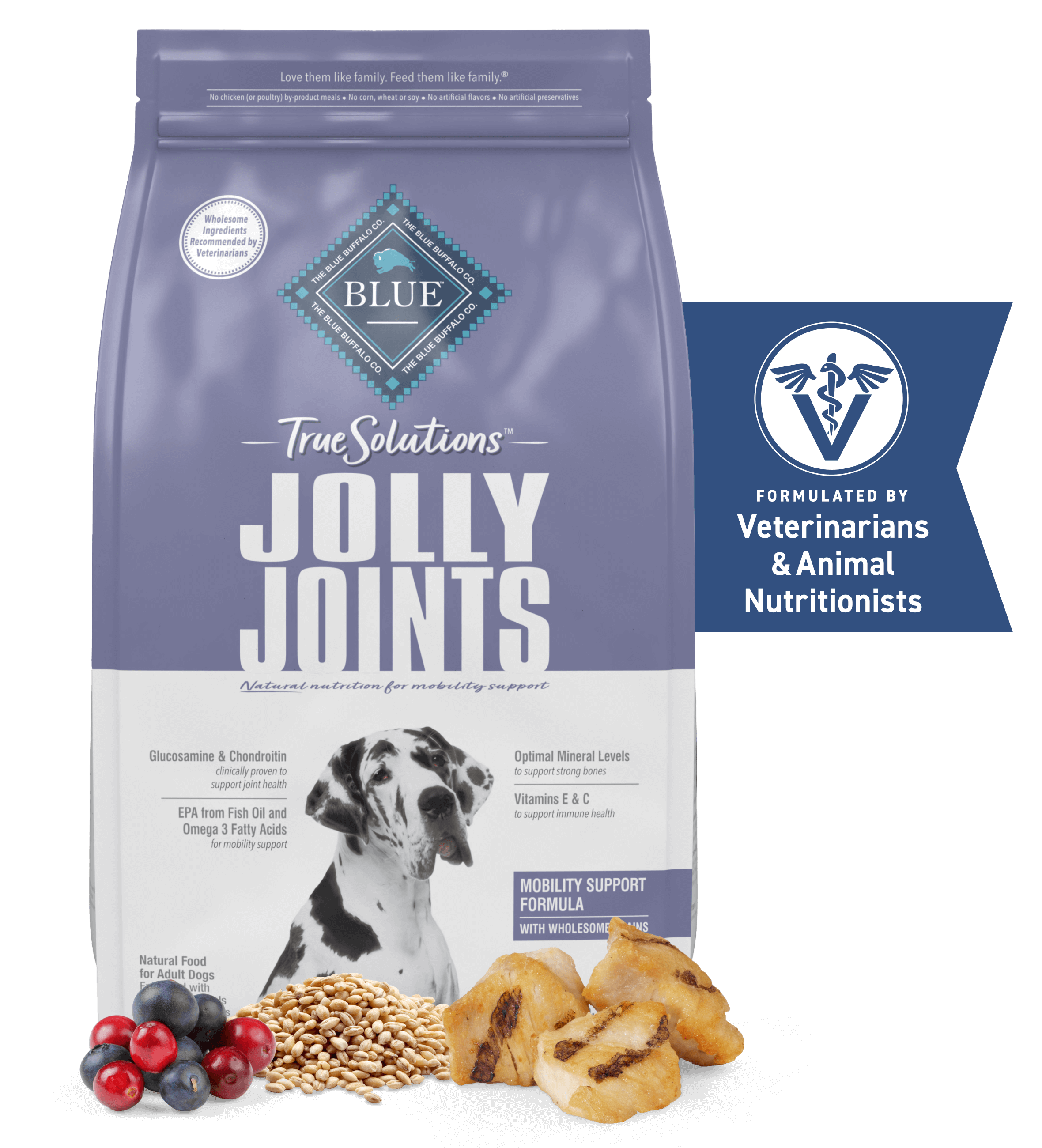 blue true solutions mobility care chicken & oatmeal recipe dog dry food