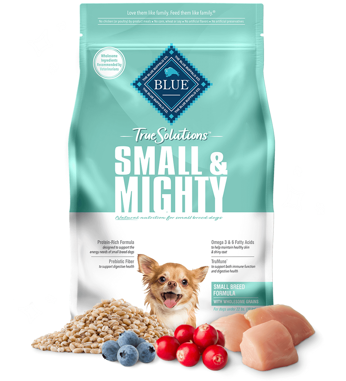 blue true solutions small & mighty small-breed formula dog dry food
