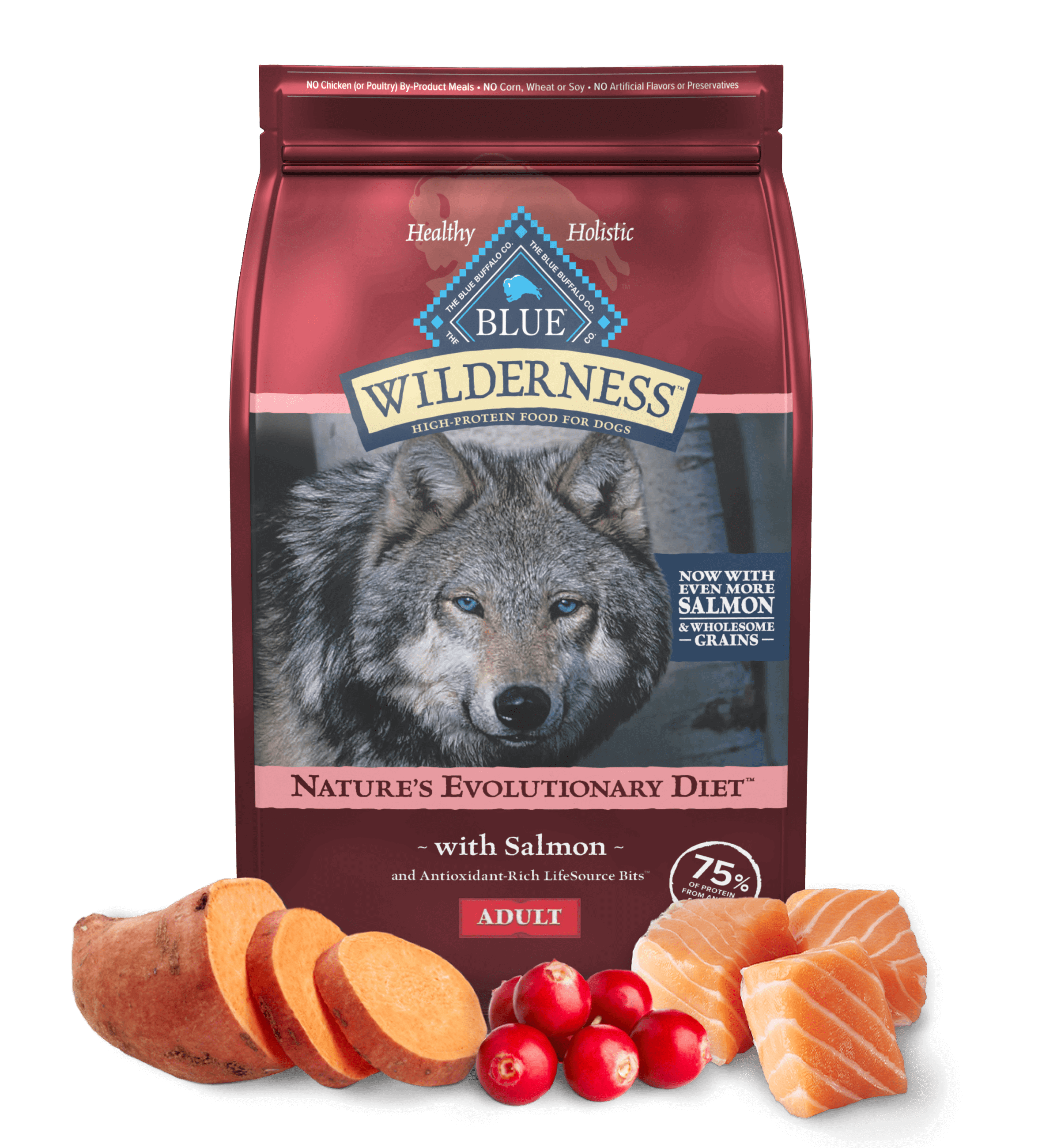 BLUE Wilderness™ Nature's Evolutionary Diet with Salmon for Adult Dogs Dry  Food