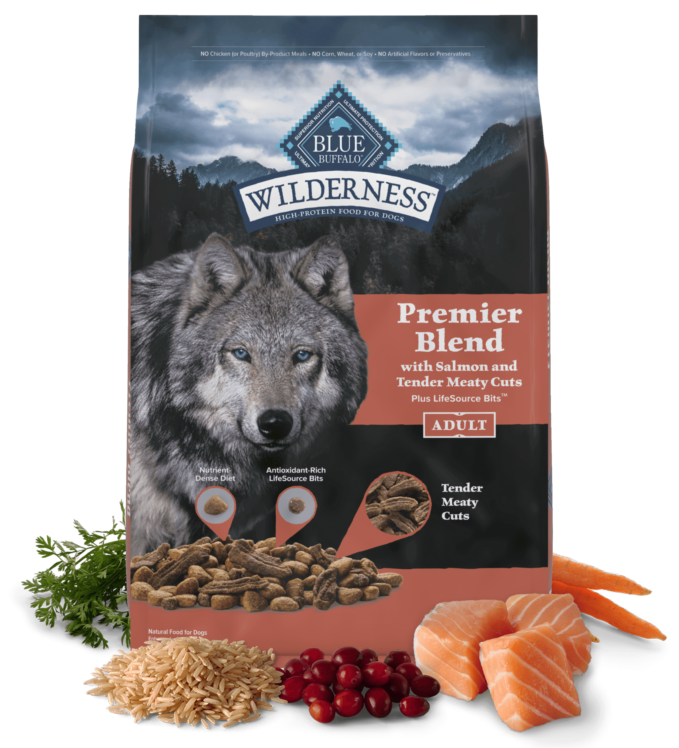 BLUE Wilderness Premier Blend Salmon Adult dry Dog food