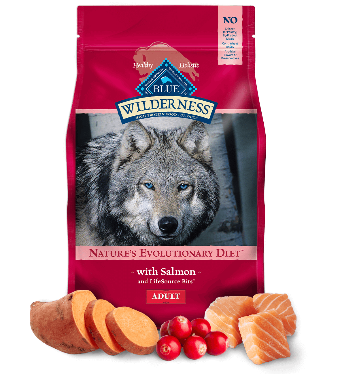 blue wilderness adult salmon dog dry food