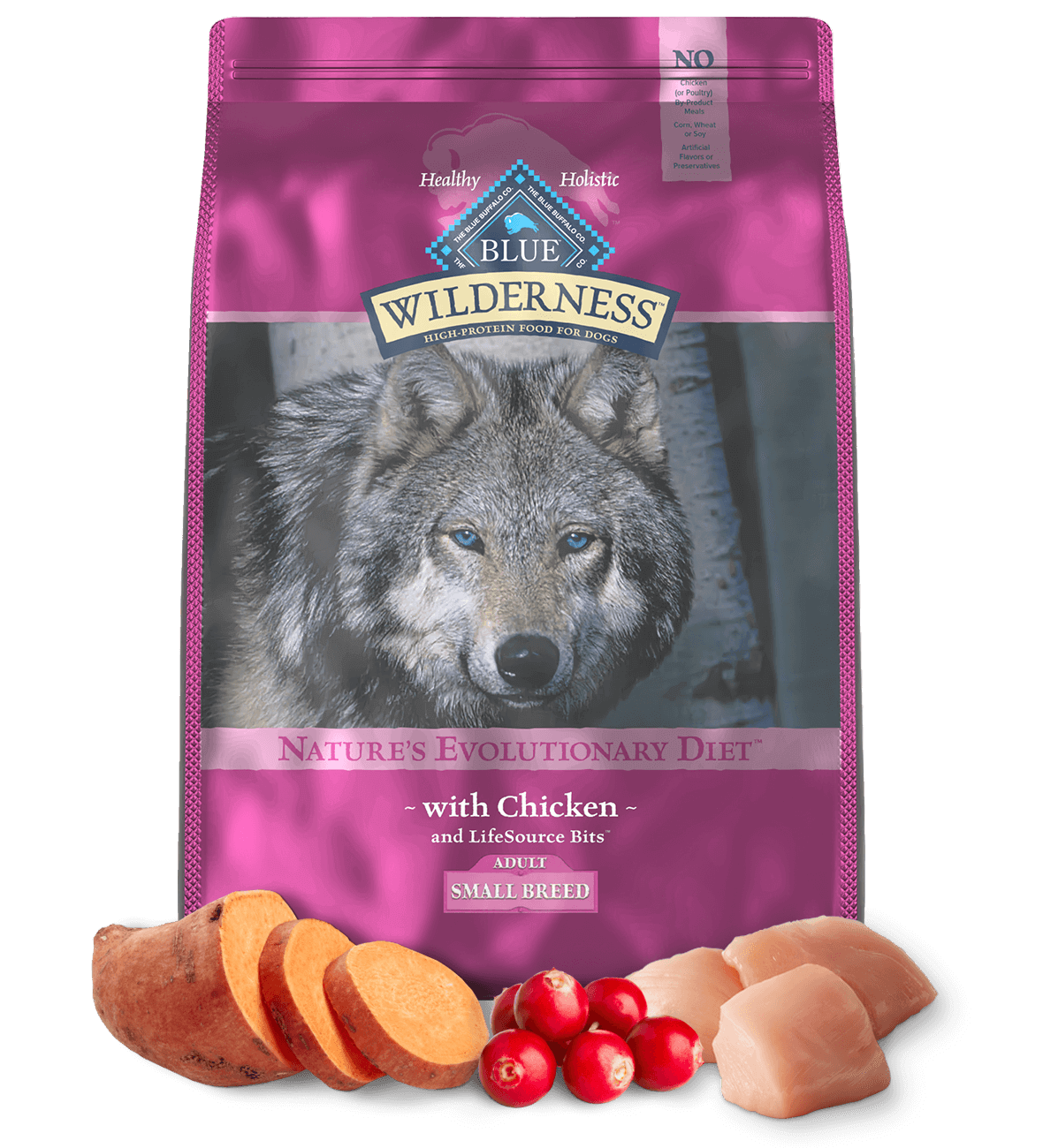 blue wilderness small breed adult chicken dog dry food