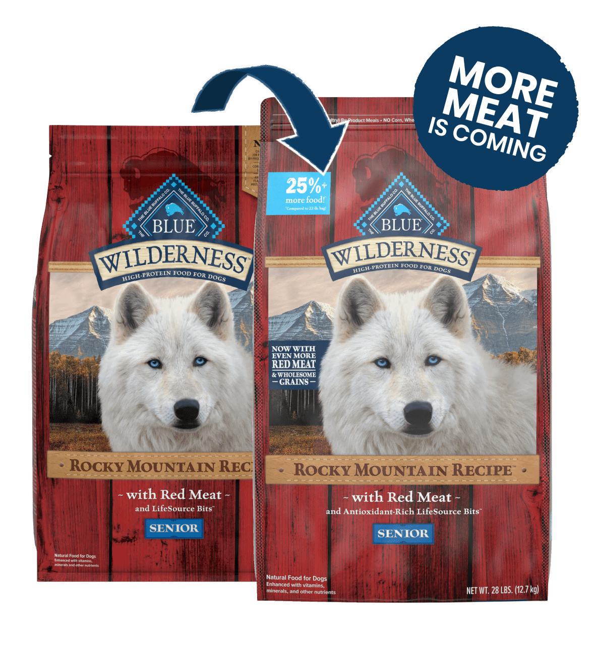 blue wilderness rocky mountain recipe senior red meat dinner dog dry food