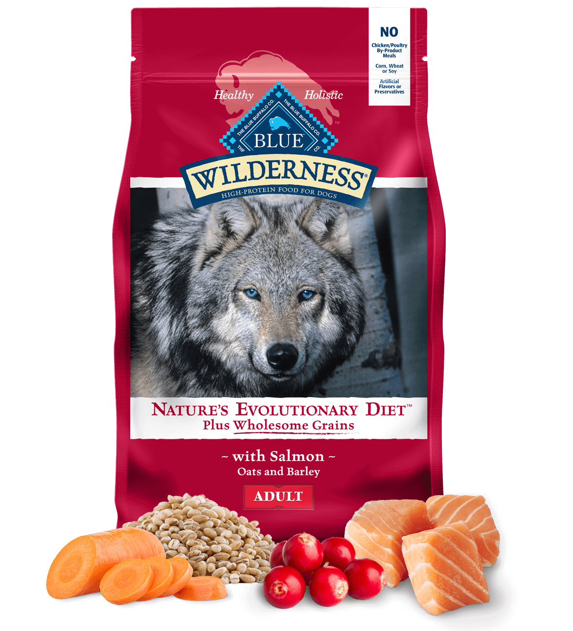 blue wilderness salmon with grains recipe dog dry food