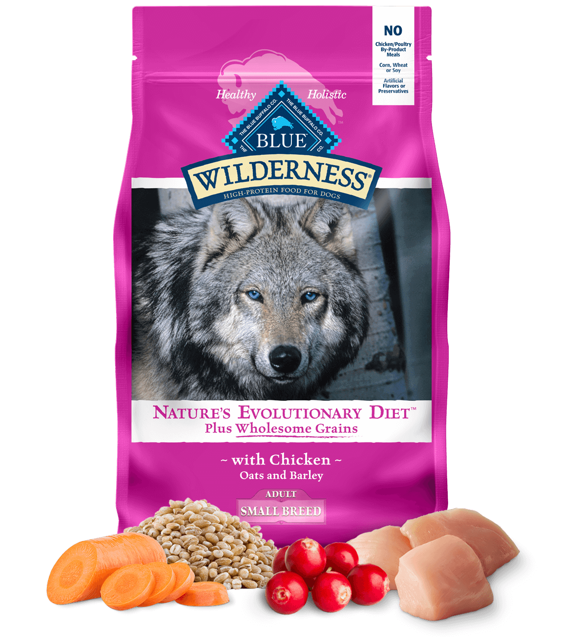 blue wilderness small breed adult chicken with grains recipe dog dry food