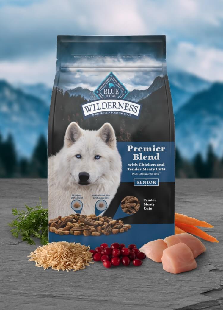 BLUE Wilderness Premier Blend Senior Dog Chicken Blue Buffalo