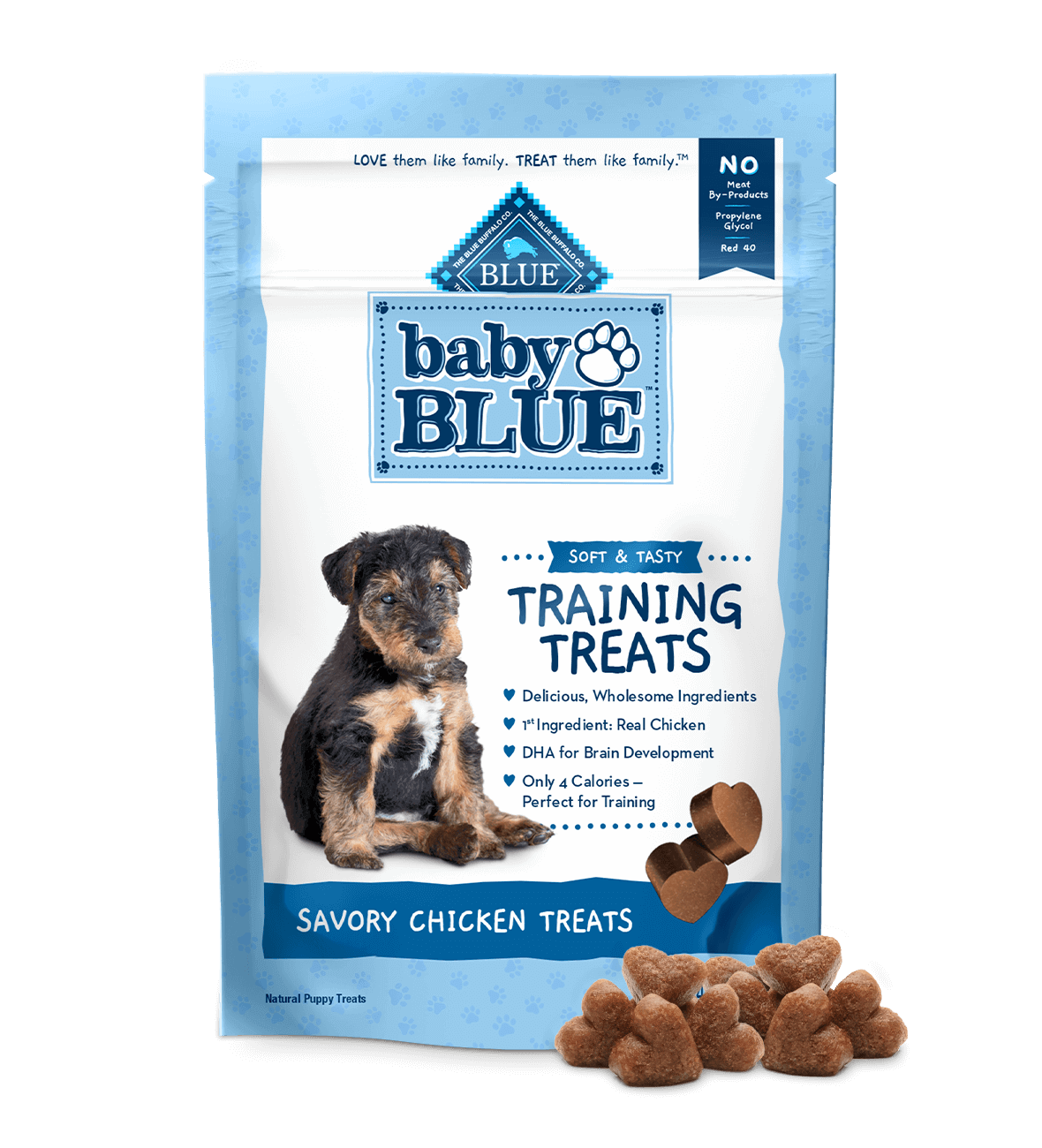 baby blue savory chicken soft puppy training treats dog treats