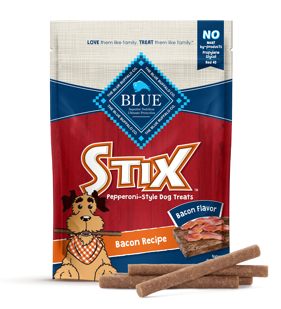 blue stix bacon flavor soft-moist treats dog treats