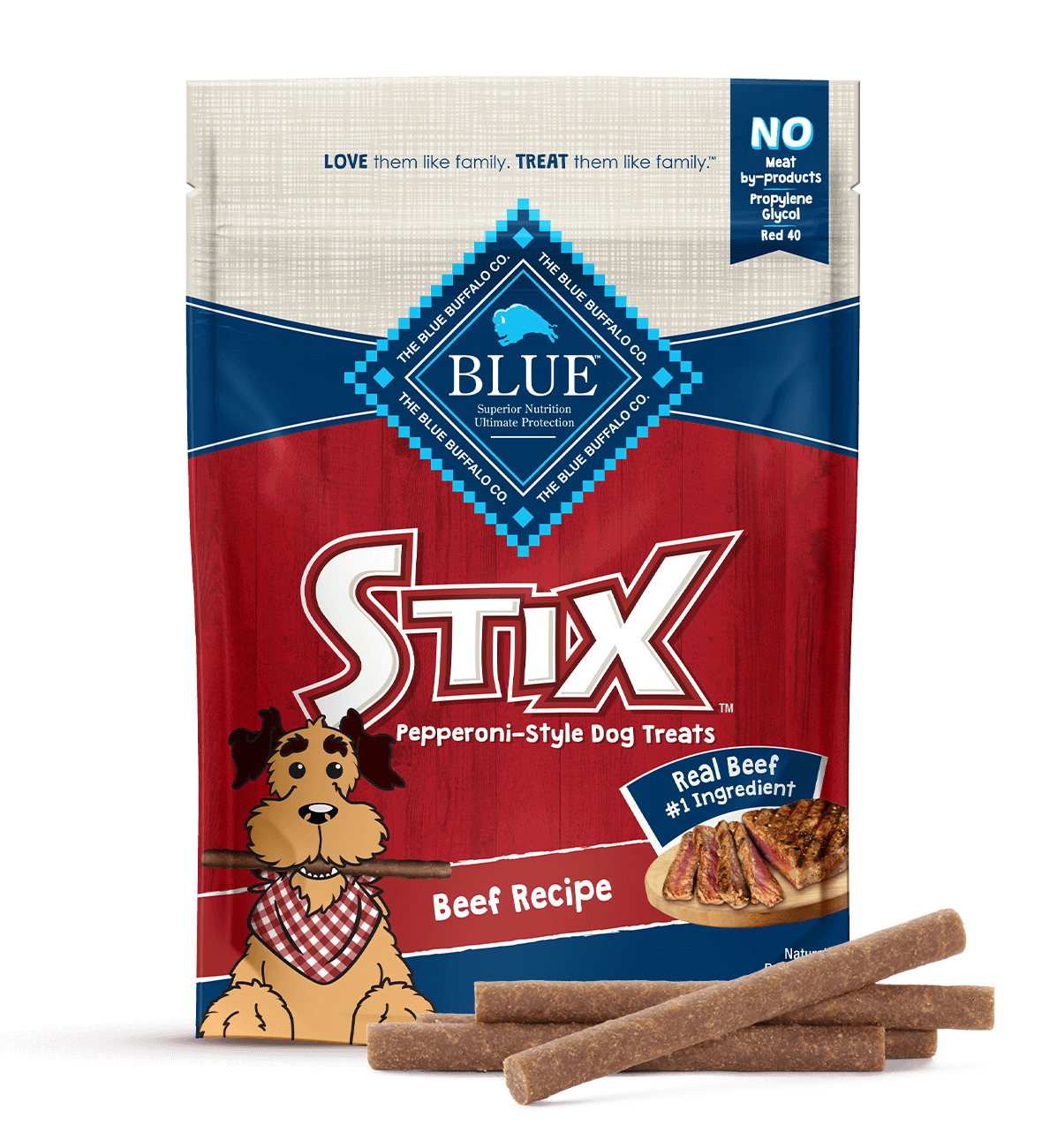 blue stix beef flavor soft-moist treats dog treats