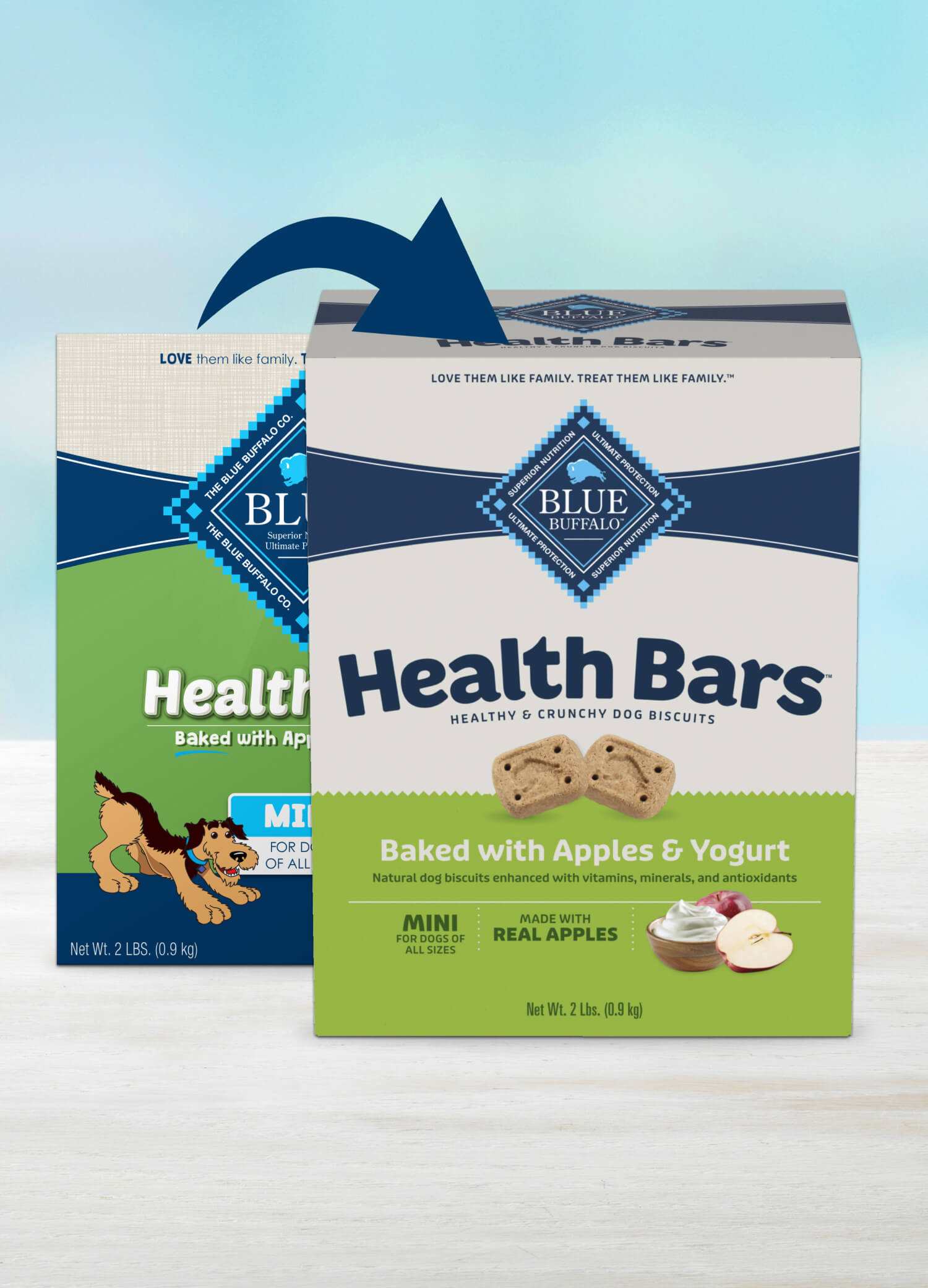 BLUE Mini Health Bars With Apple & Yogurt