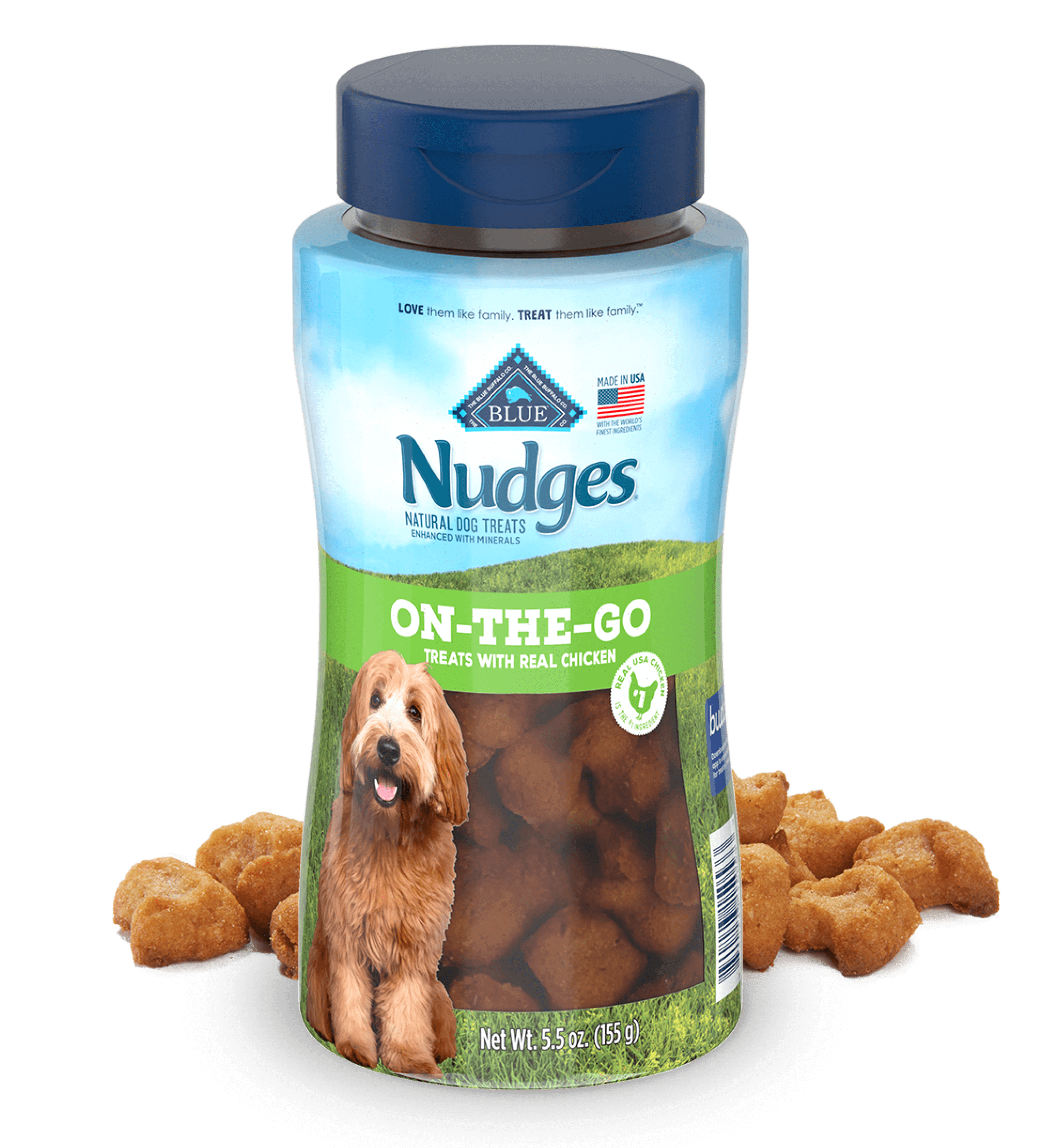 on-the-go treats with real chicken with real chicken dog treats