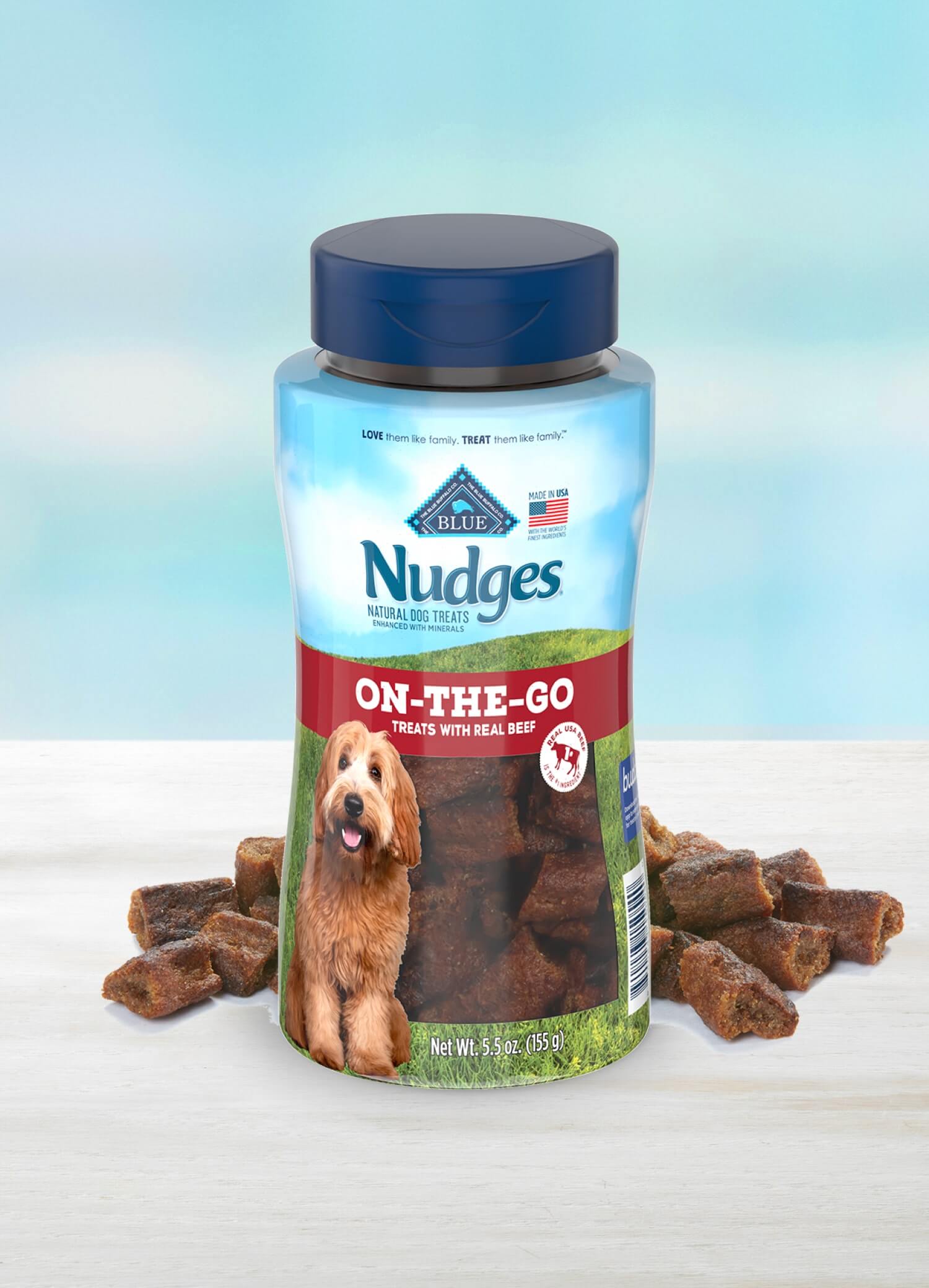 Nudges dog outlet treats safe