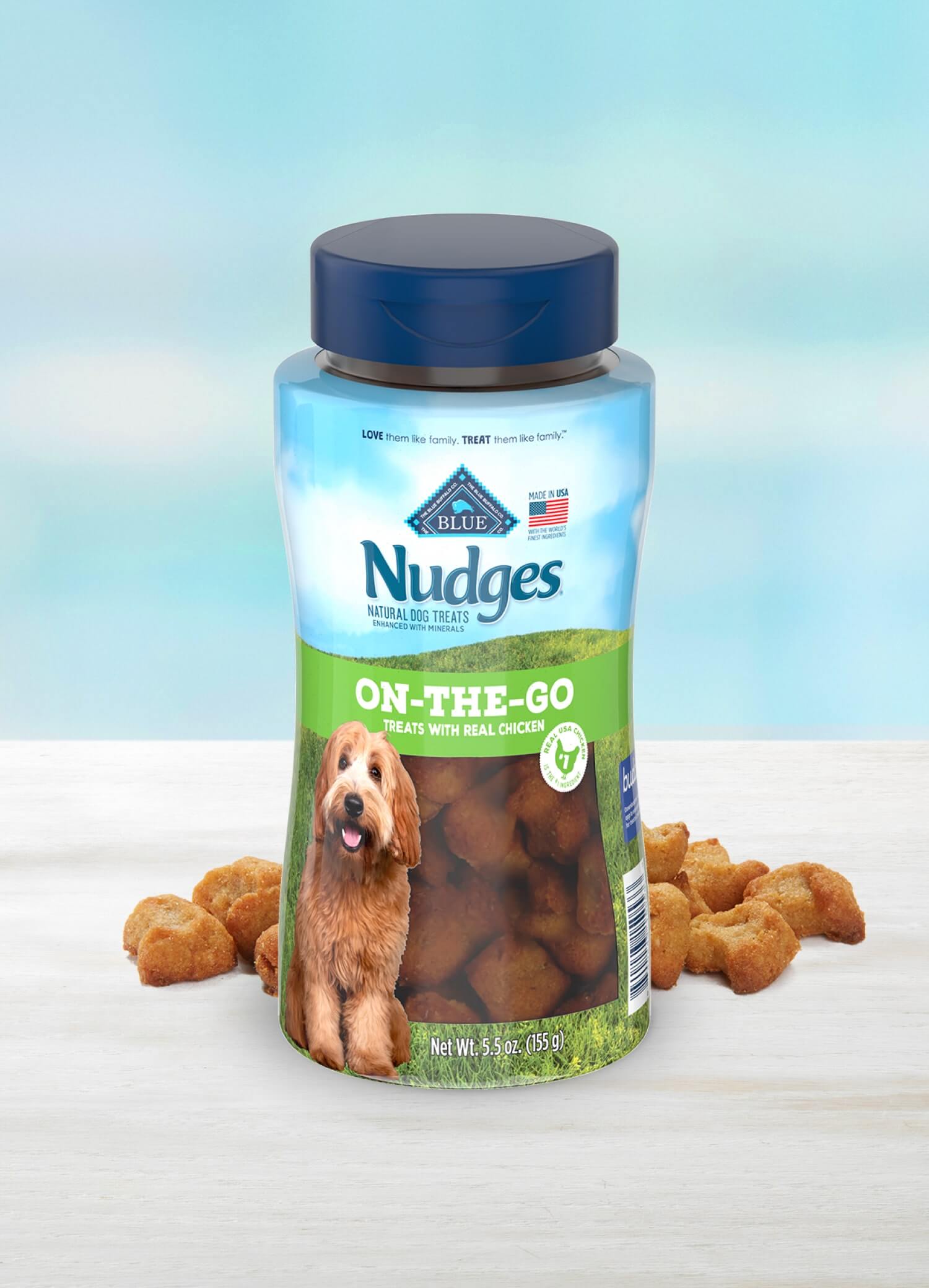 Best Bully Sticks - The Best Doggie Water Bottle - Blue