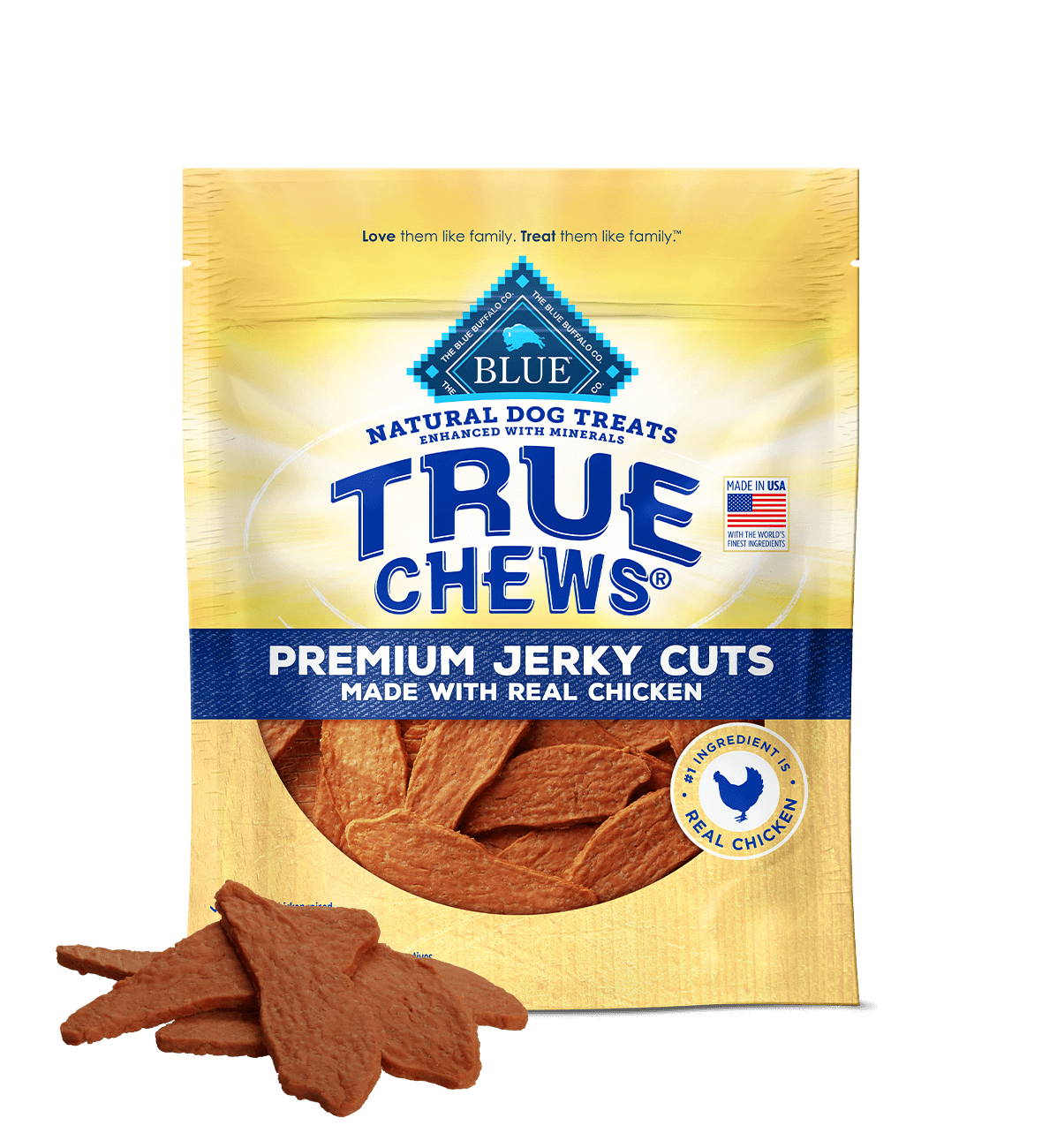 blue true chews ® meaty premium chicken jerky cuts dog treats