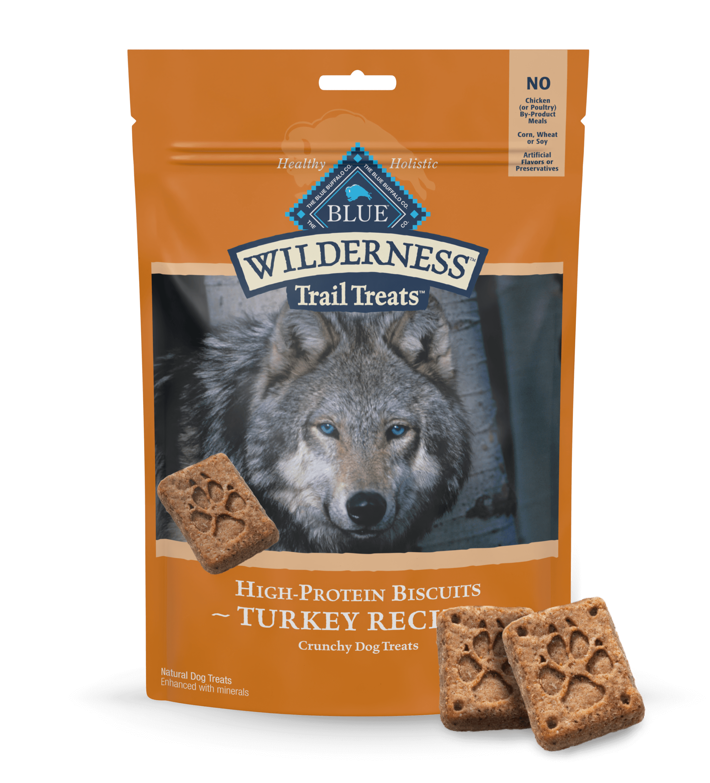 blue wilderness biscuits à la dinde trail treats chien gateries