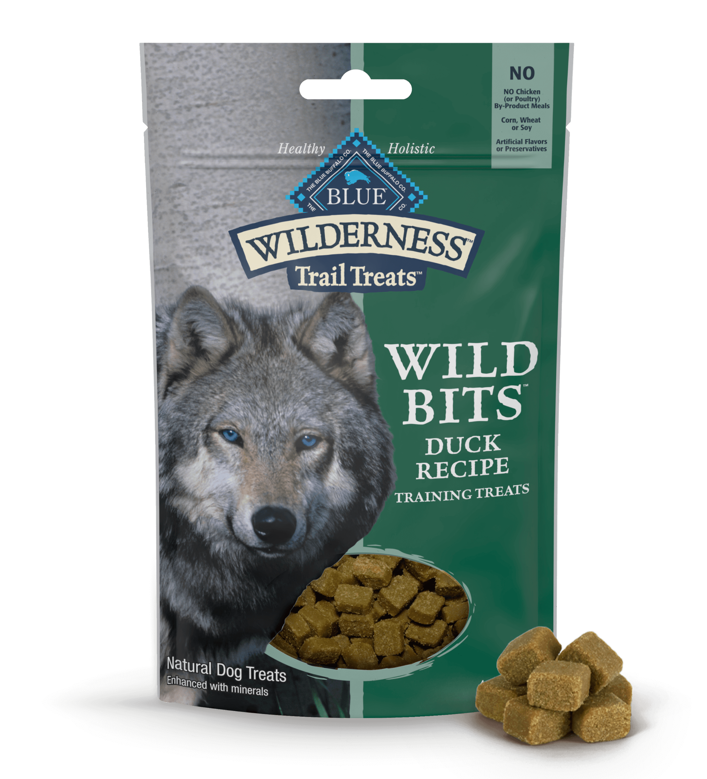 BLUE Wilderness Trail Treats Dog Treats Duck Wild Bits