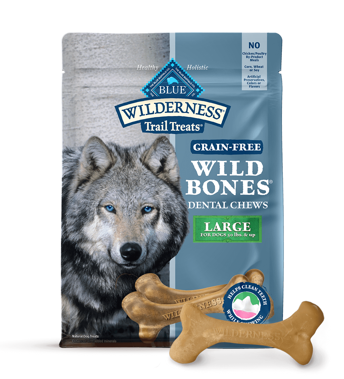 blue wilderness wild bones (format grand) chien gateries