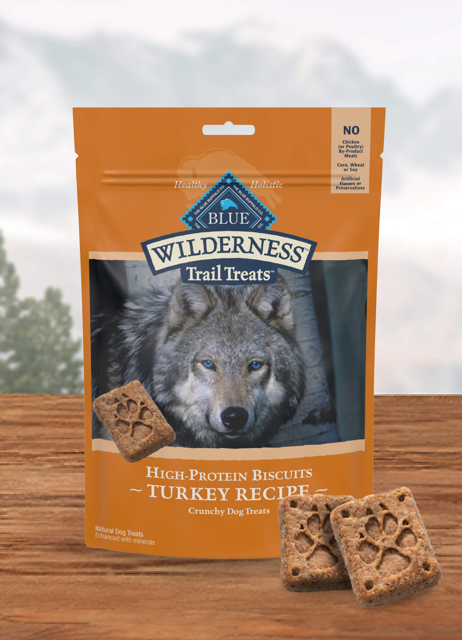 BLUE Wilderness Trail Treats Dog Treats Turkey Biscuits