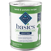 BLUE Basics Grain Free Wet Dog Food Small Breed Lamb Potato Blue Buffalo