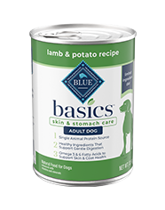 BLUE Basics Grain Free Wet Dog Food Small Breed Lamb Potato Blue Buffalo