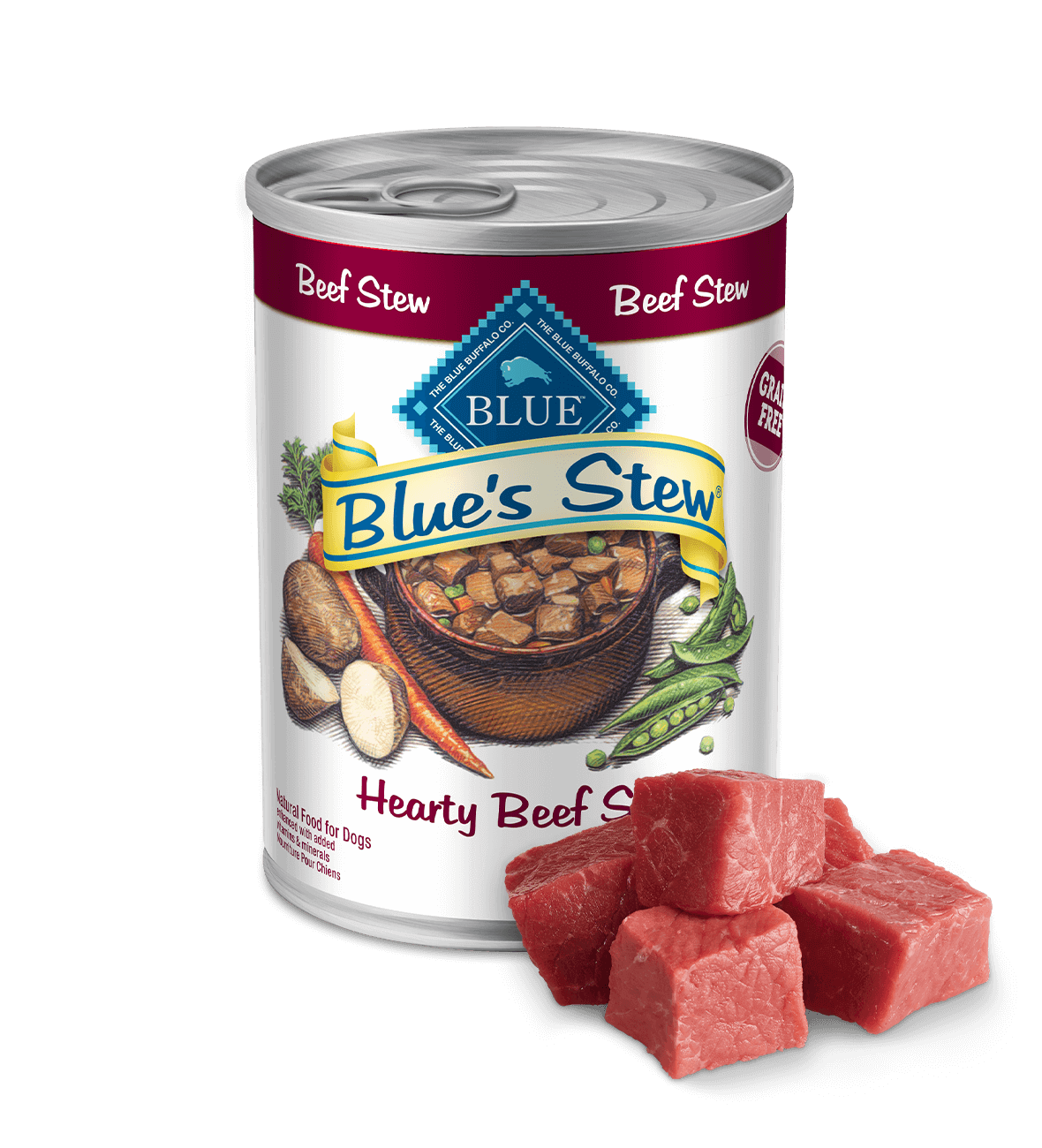blue's stew hearty beef stew dog wet food