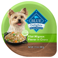 BLUE Delights Small Breed Adult Wet Dog Food - Filet Mignon & Gravy