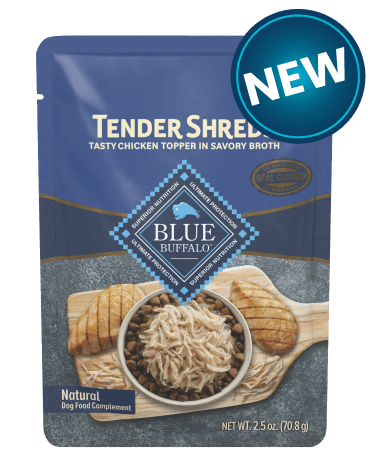 BLUE Tender Shreds Dry Dog Food Toppers Blue Buffalo