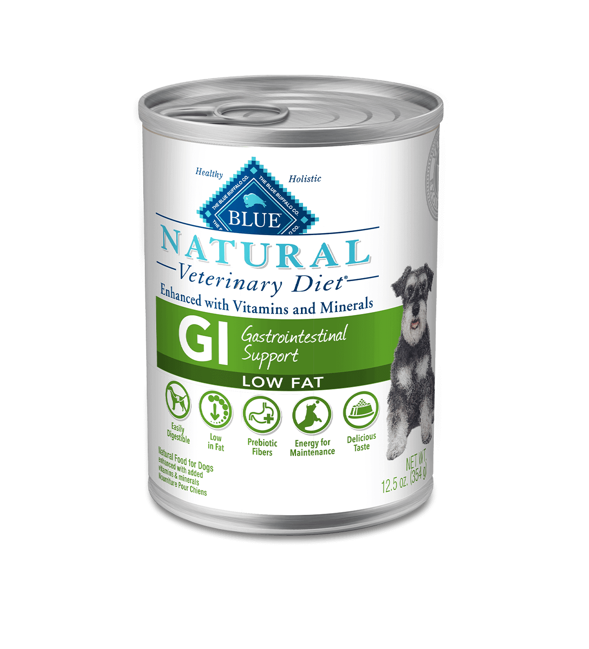 blue natural veterinary diet gi gastrointestinal support low fat dog wet food