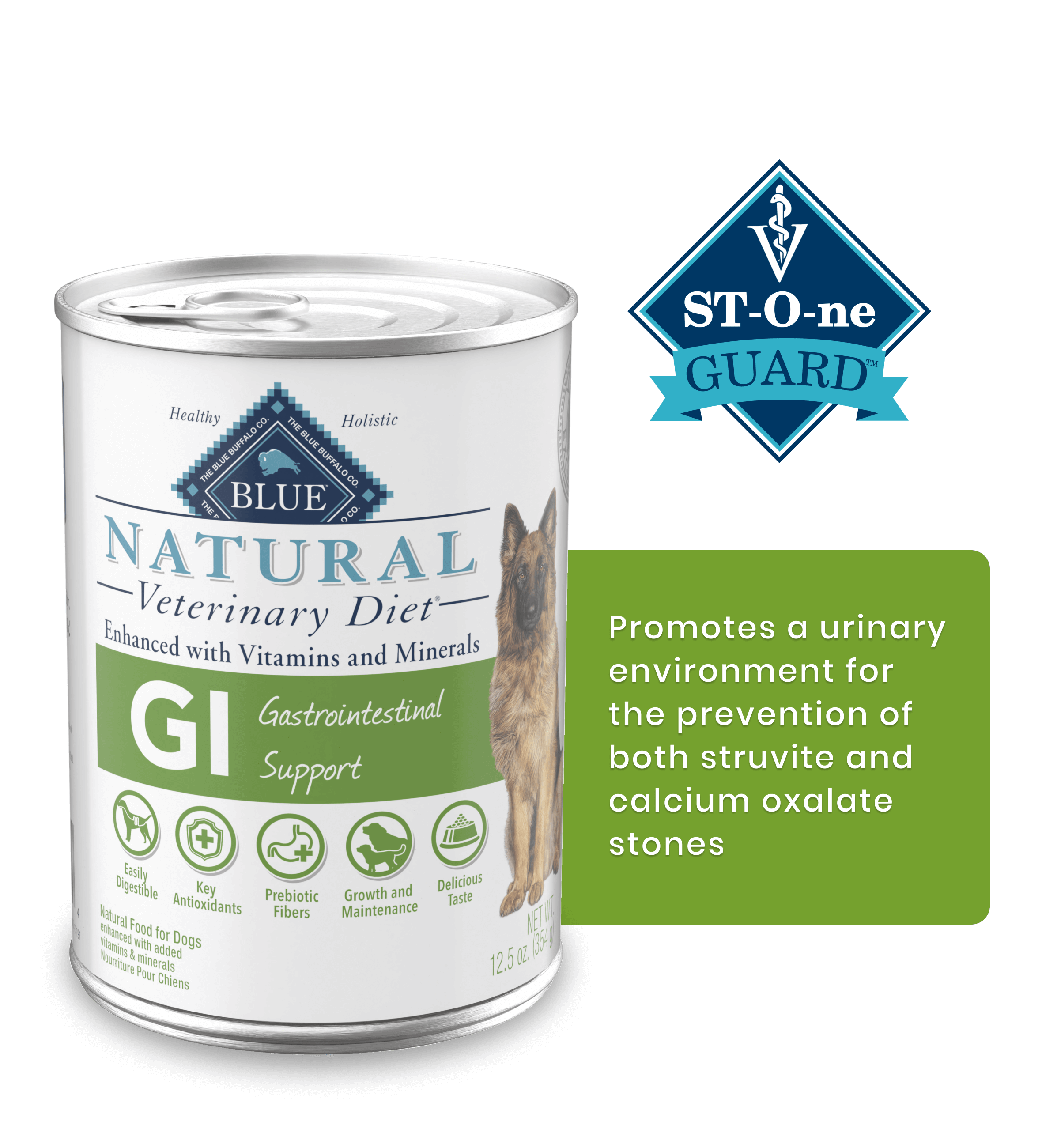GI Gastrointestinal Support St-O-ne Guard Promotes a urinary environment for the prevention of both struvite and calcium oxalate stones