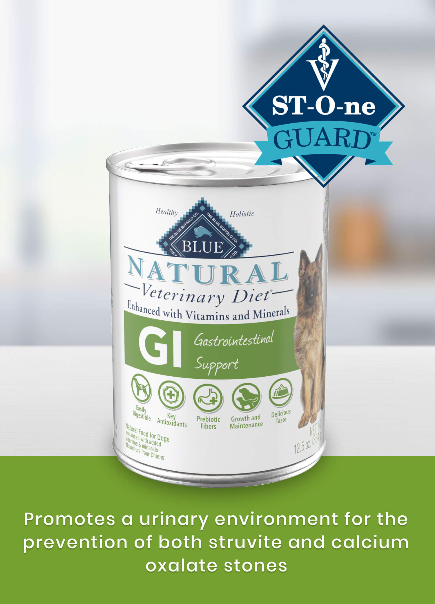 GI Gastrointestinal Support St-O-ne Guard Promotes a urinary environment for the prevention of both struvite and calcium oxalate stones