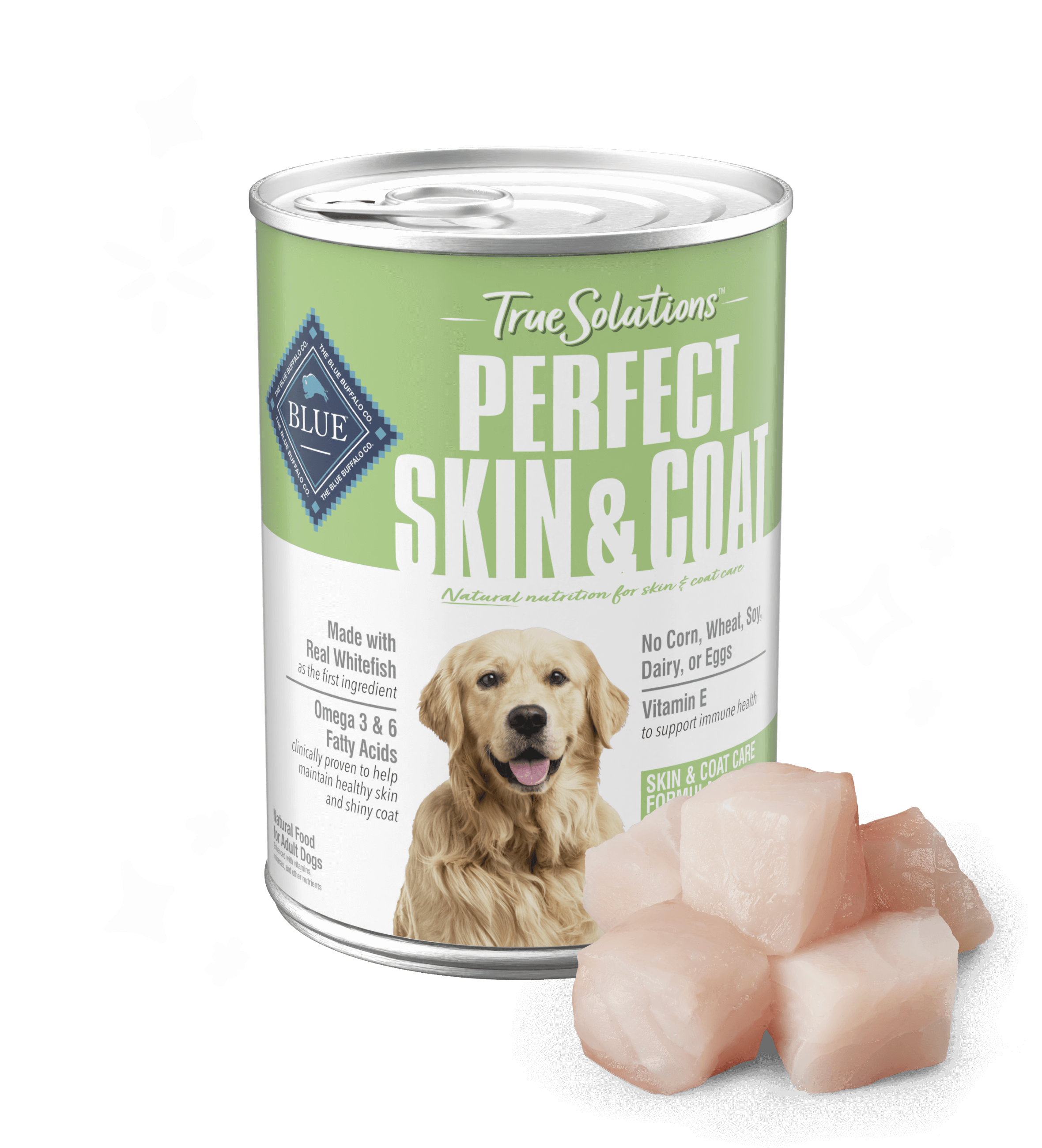 blue true solutions perfect skin & coat care dog wet food