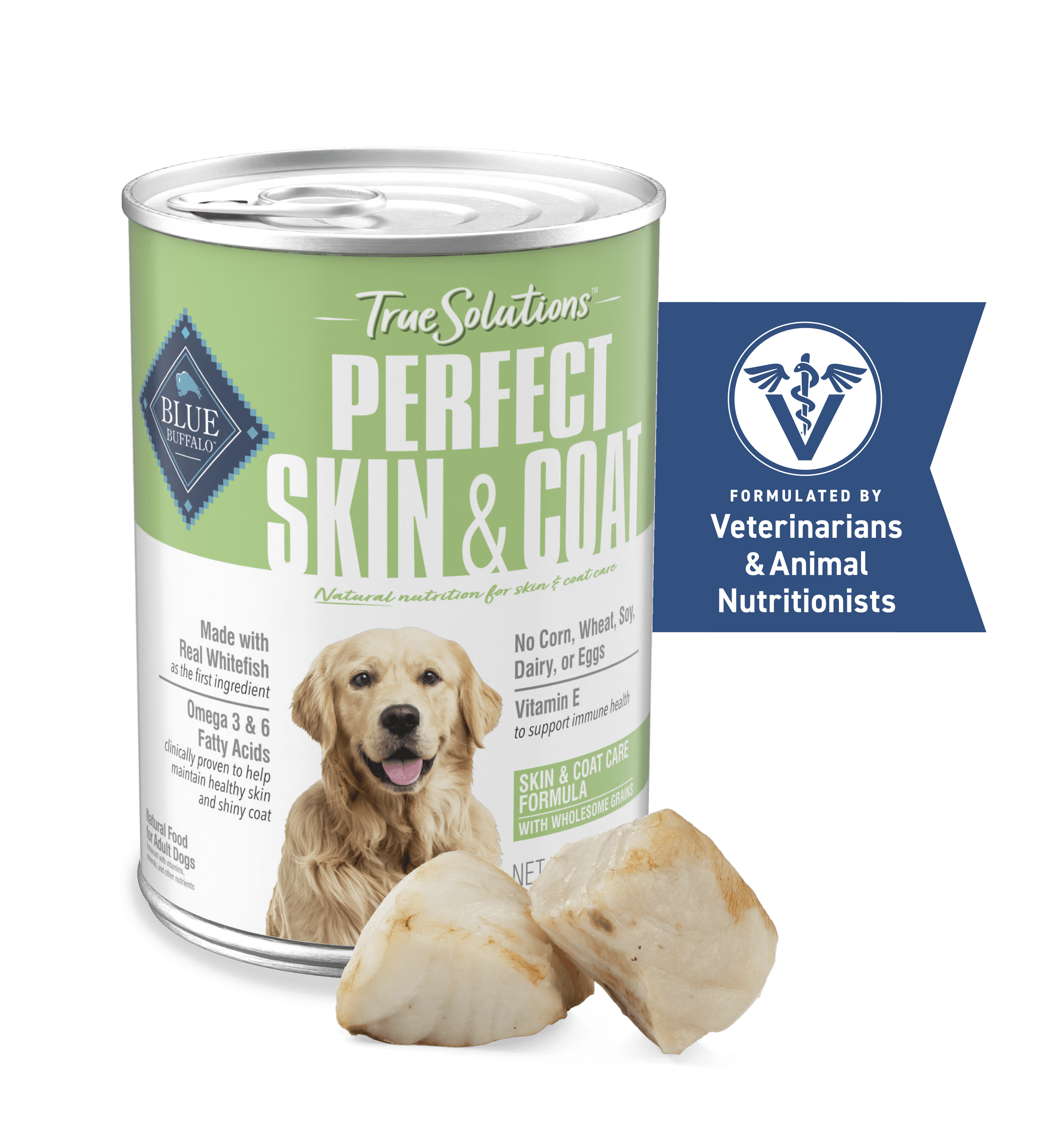 blue true solutions perfect skin & coat care dog wet food