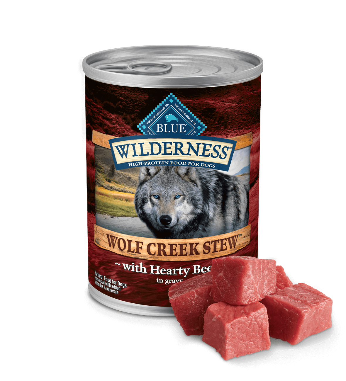 blue wilderness wolf creek stew hearty beef stew dog wet food