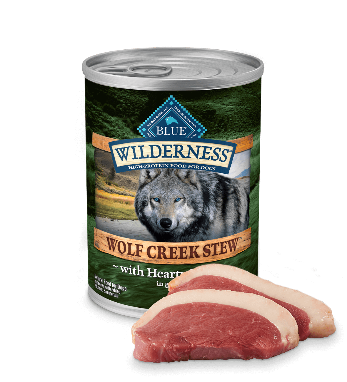 blue wilderness wolf creek stew hearty duck stew dog wet food
