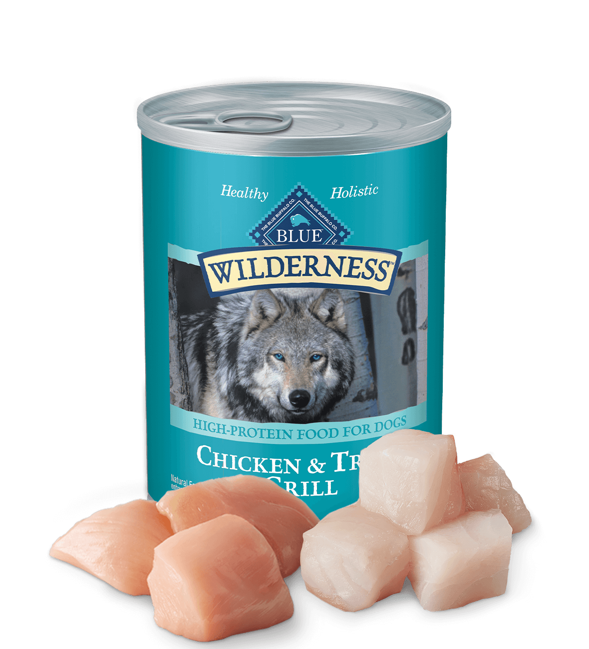 blue wilderness trout & chicken grill dog wet food