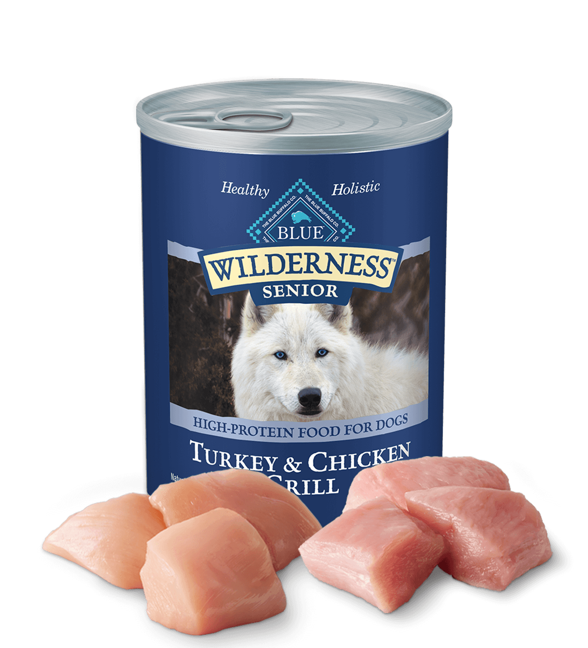 Blue senior canned dog sales food