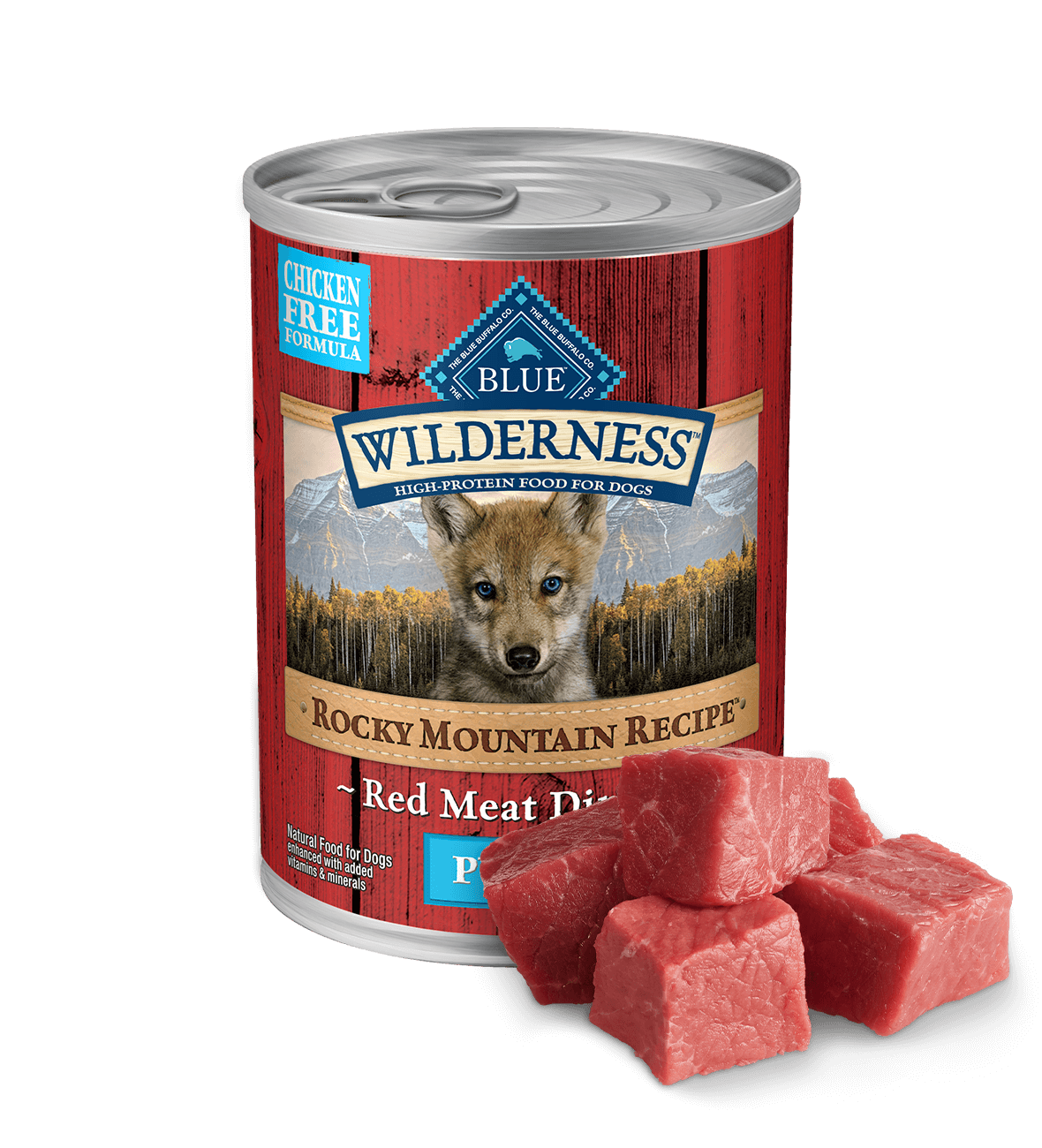 BLUE Wilderness Wet Puppy Food Red Meat Rocky Mountain Recipe