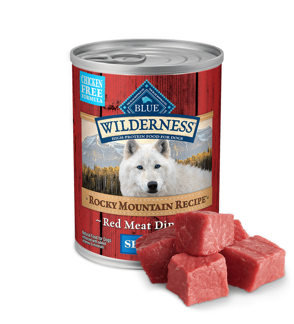 Can of wet dog food